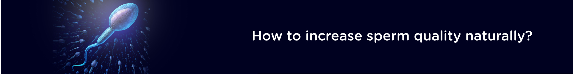 How to Increase Sperm Quality Naturally?