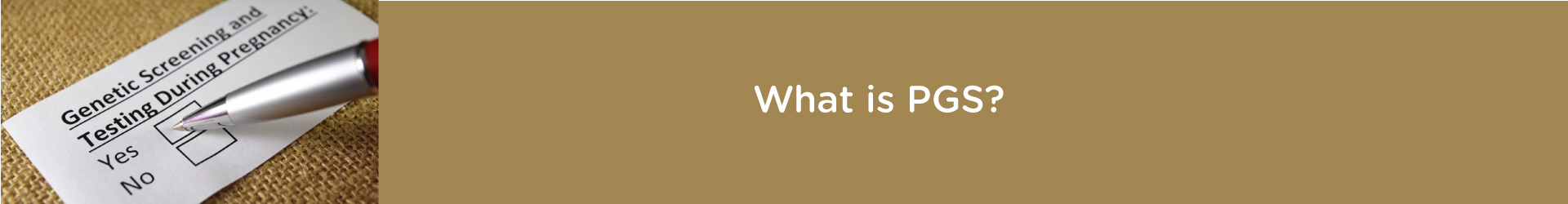 What is PGS?