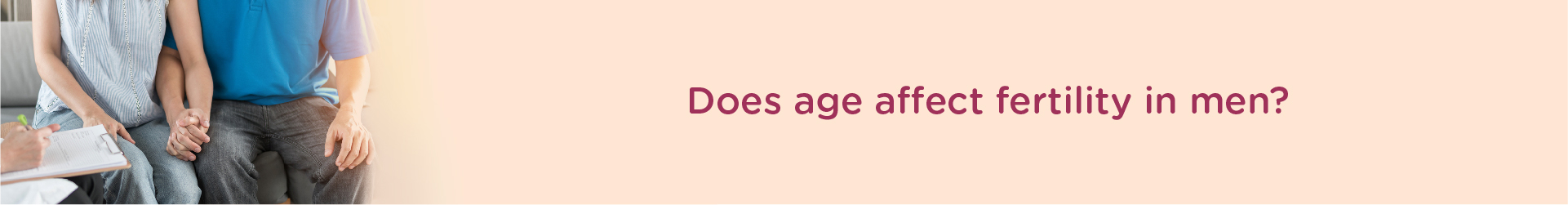 Does age affect fertility in men?