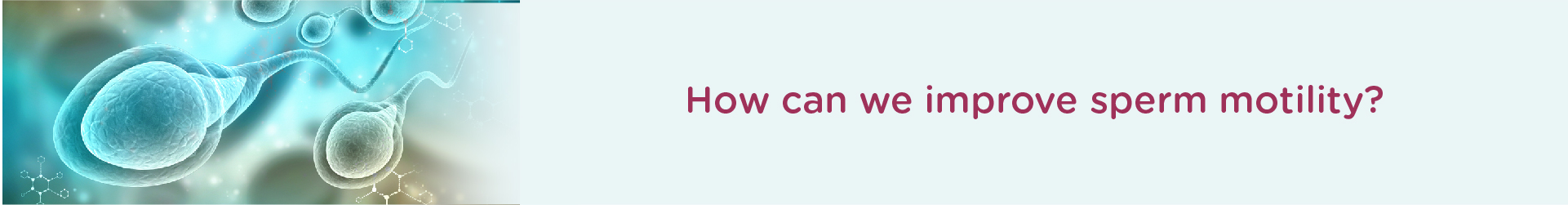 How can we improve sperm motility?