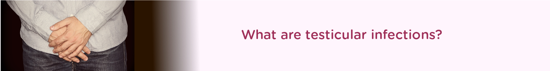What are testicular infections?