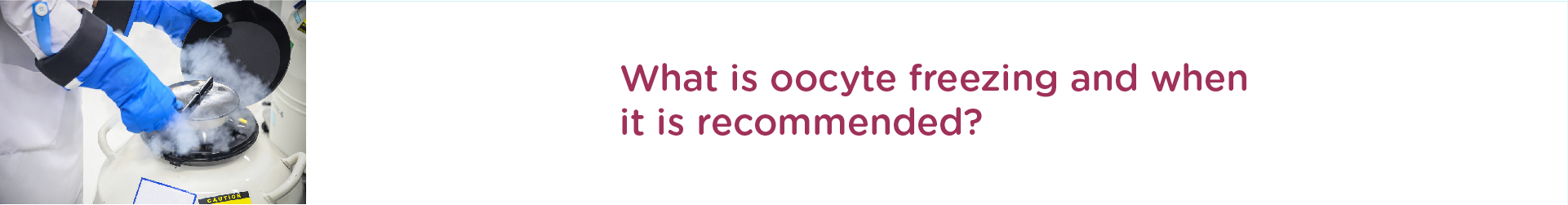 What is Oocyte Freezing and When It is Recommended?